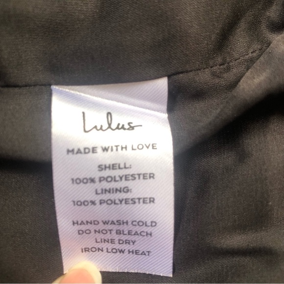 NWT Lulu's Black Floral Print Strapless Mini Dress With Lining Size M - Picture 8 of 11